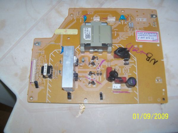 PLACA DRIVER DE INVERTER Sony Klv46w300a   1 874 032 12